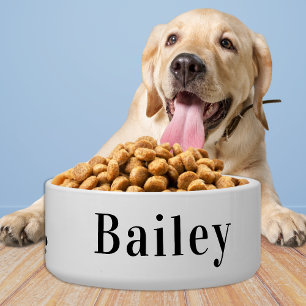 Simple Classic Dog Personalised Pet Food Water