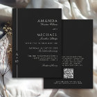 Simple Classic Elegant Monogram QR code Wedding