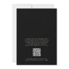 Simple Classic Elegant Monogram QR code Wedding
