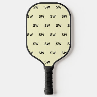 Simple Classic Monogram Design Pickleball Paddle