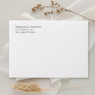 Simple Classic Return Address  Envelope