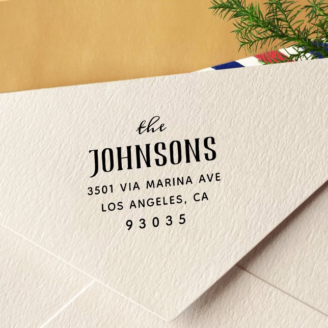 Simple Classic Return Address Self-inking Stamp (Creator Uploaded)