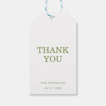 Simple Classic Summer Green Thank You Party