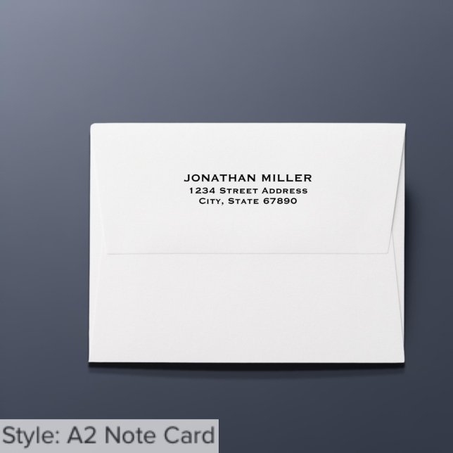 Simple Classic Typography A2 Return Address Envelope (Creator Uploaded)