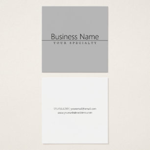 Simple Classy Black Text on Grey