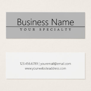 Simple Classy Black Text on Grey