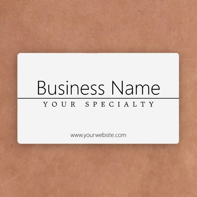 Simple Classy Black Text on White (Creator Uploaded)