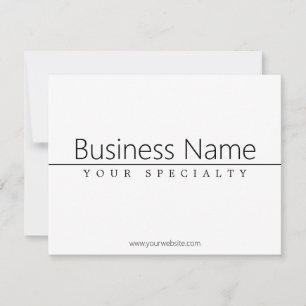 Simple Classy Black Text on White