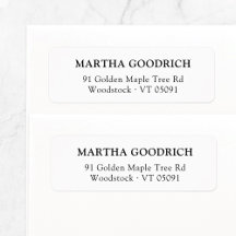 Simple Classy Elegant 12 Return Address