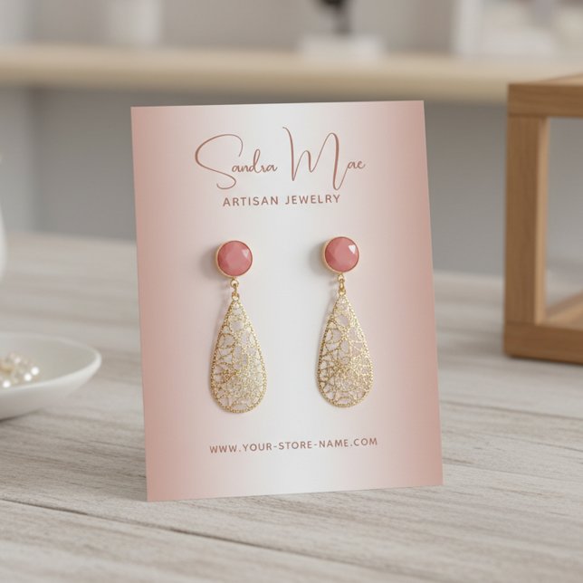 Simple Classy Minimalist Jewellery Display Card (Creator Uploaded)
