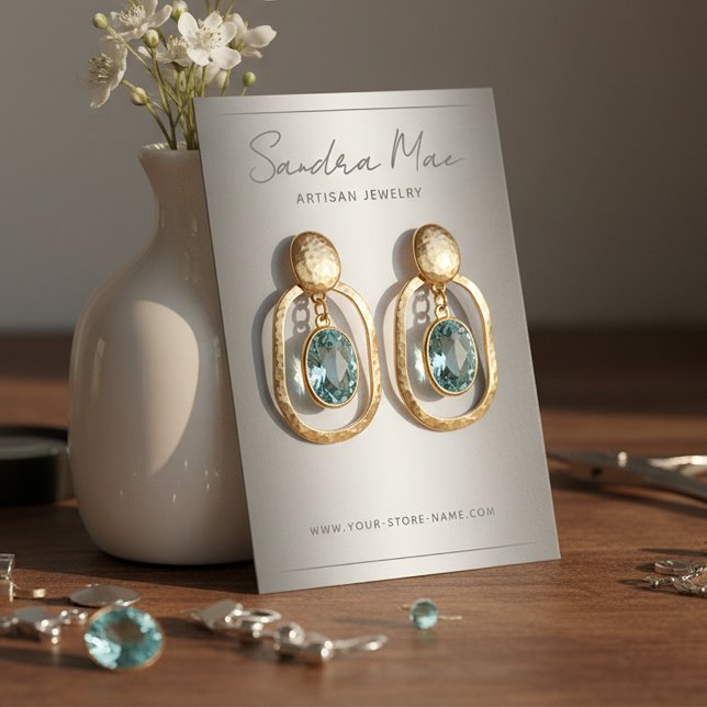 Simple Classy Minimalist Jewelry Display Card (Creator Uploaded)