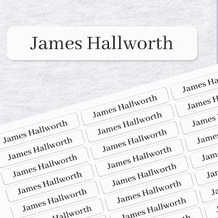 Simple Classy Name Editable Text Waterproof