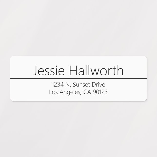Simple Classy Waterproof Address/Other Info (Design 1)