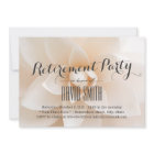 Simple Classy White Floral Retirement Party
