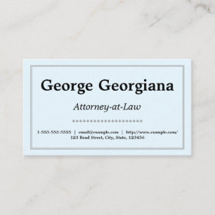 Simple, Clean and Minimalistic With Line Border Business Card