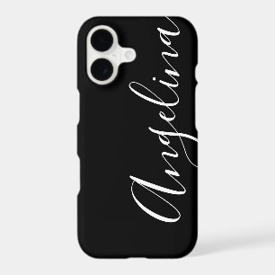 Simple Clean Black White Script Name