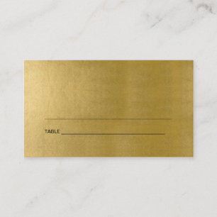 SIMPLE CLEAN FAUX GOLD BAR BAT MITZVAH PLACE CARDS