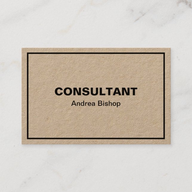 Simple Clean Frame Classic Business Card (Front)