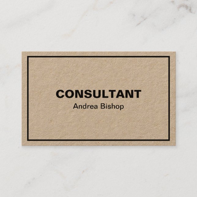 Simple Clean Frame Classic Business Card (Front)