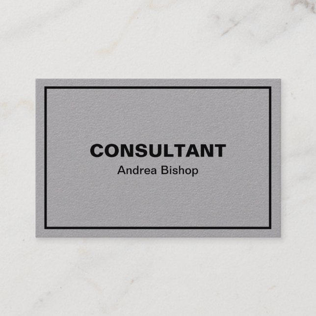 Simple Clean Frame Classic Business Card (Front)