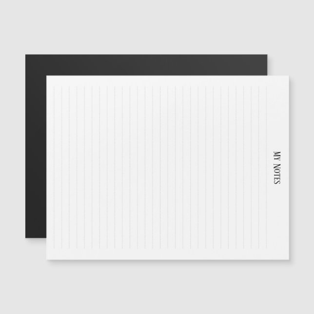 Simple Clean Minimalist Dotted Lines personalise Magnetic Invitation (Front/Back)