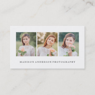 Simple & Clean Photography Business Cards