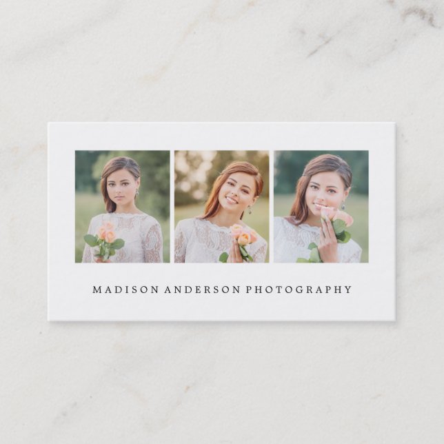 Simple & Clean | Photography Business Cards (Front)