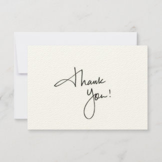 Simple & Clean Thank You Card for Professionals