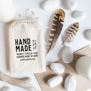 Simple Clean Vintage Look Handmade Rubber Stamp