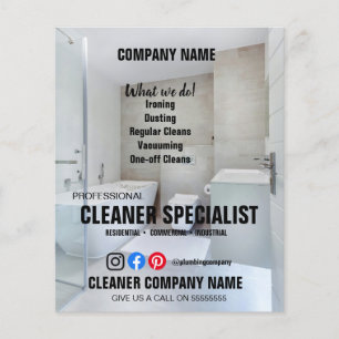 SIMPLE CLEANER SPECIALIST cleaning home helper Flyer