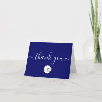 Simple Client Appreciation Blue White Chic