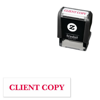 Simple Client Copy Template Self-inking Stamp