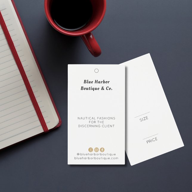 Simple Clothing Boutique  White Price tag  (Creator Uploaded)