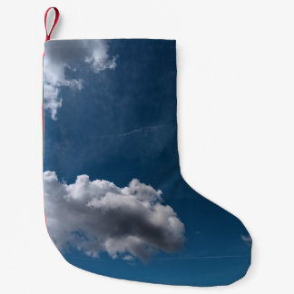 Simple clouds small christmas stocking