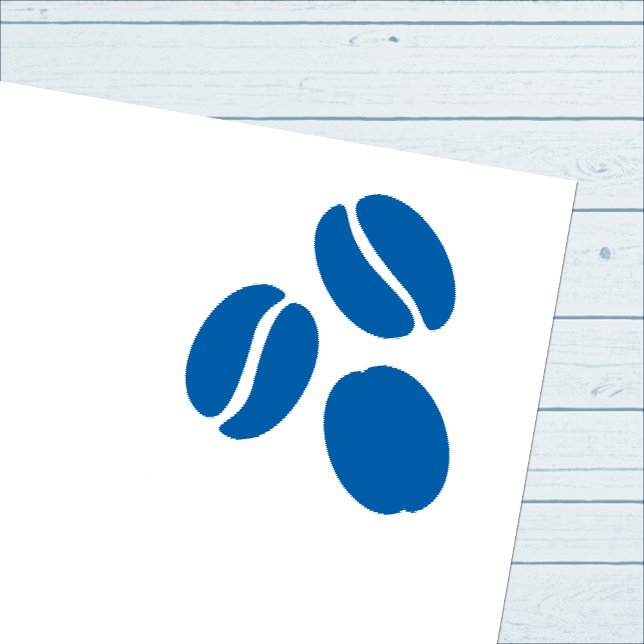 Simple Coffee Bean Trio Self-inking Stamp (Creator Uploaded)