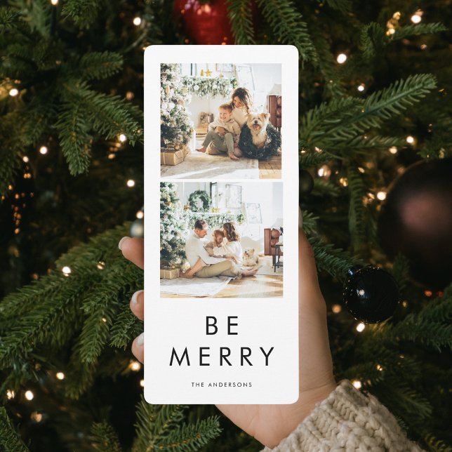 Simple Collage Christmas Holiday Photo | Be Merry (Creator Uploaded)