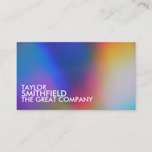 Simple Color Gradient Business Card