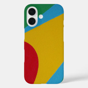 Simple Colored Shapes With Yellow Phone Case
