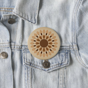 SIMPLE COLORFULL MODERN GIFT DAUGHTER SISTER MOM L 7.5 CM ROUND BADGE