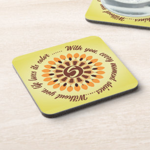 SIMPLE COLORFULL MODERN GIFT DAUGHTER SISTER MOM L COASTER