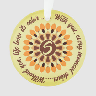 SIMPLE COLORFULL MODERN GIFT DAUGHTER SISTER MOM L ORNAMENT