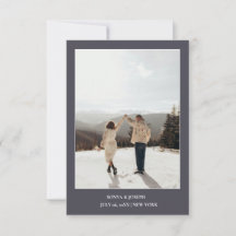 Simple Colour Elegant Text and Photo Save The Date