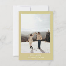 Simple Colour Elegant Text and Photo Save The Date