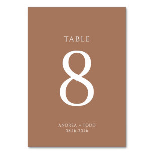 Simple Colour Photo Rustic Wedding Table Cards