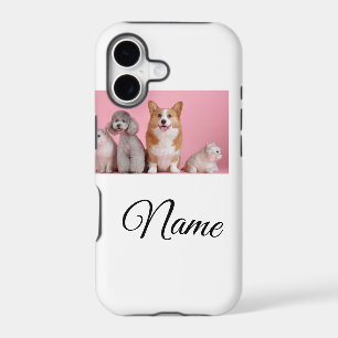 Simple colourful animal add name photo custom