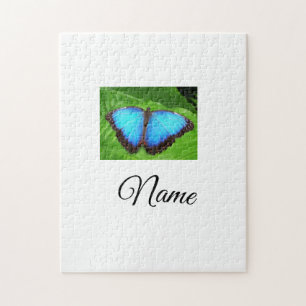 Simple colourful animal add name photo custom butt jigsaw puzzle