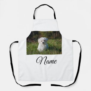 Simple colourful animal add name photo custom thro apron