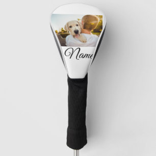 Simple colourful animal add name photo custom thro golf head cover