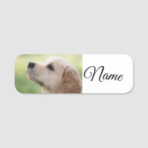 Simple colourful animal add name photo custom thro tag