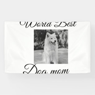 Simple colourful animal add name photo dog mum gif banner